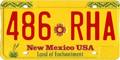 NM license plate 486RHA