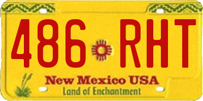 NM license plate 486RHT