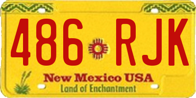 NM license plate 486RJK