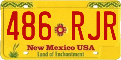 NM license plate 486RJR