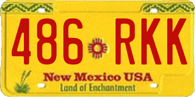 NM license plate 486RKK