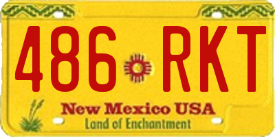 NM license plate 486RKT