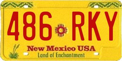 NM license plate 486RKY