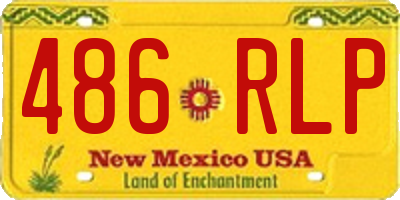 NM license plate 486RLP