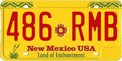 NM license plate 486RMB