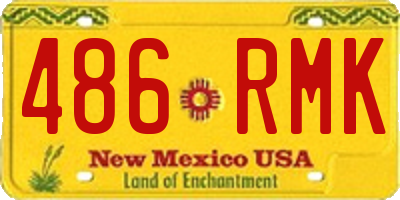 NM license plate 486RMK