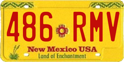 NM license plate 486RMV