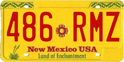 NM license plate 486RMZ