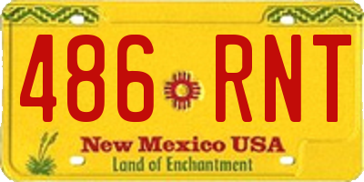 NM license plate 486RNT