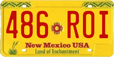 NM license plate 486ROI