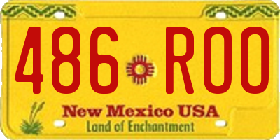 NM license plate 486ROO