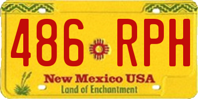 NM license plate 486RPH