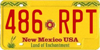 NM license plate 486RPT