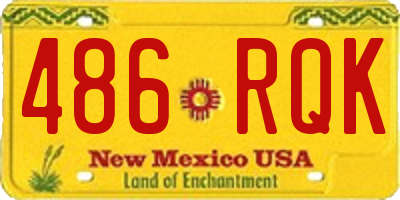 NM license plate 486RQK