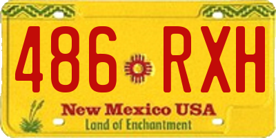 NM license plate 486RXH