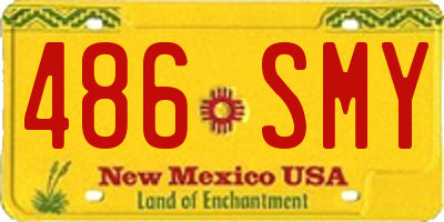 NM license plate 486SMY