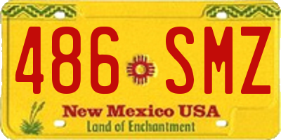 NM license plate 486SMZ