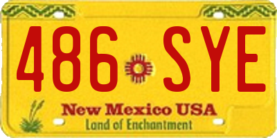 NM license plate 486SYE