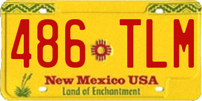 NM license plate 486TLM
