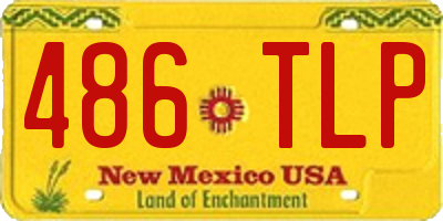 NM license plate 486TLP
