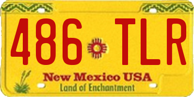 NM license plate 486TLR