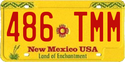 NM license plate 486TMM