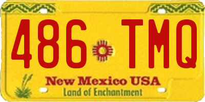NM license plate 486TMQ