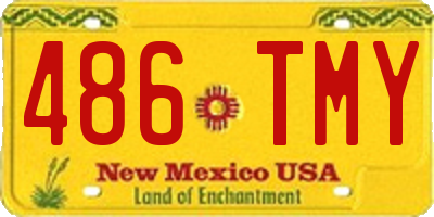 NM license plate 486TMY