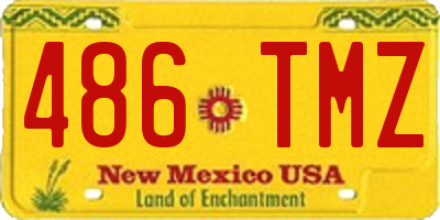 NM license plate 486TMZ