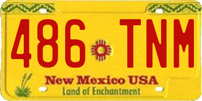 NM license plate 486TNM