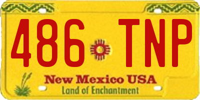 NM license plate 486TNP