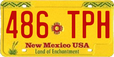 NM license plate 486TPH