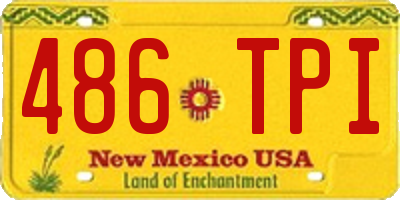 NM license plate 486TPI