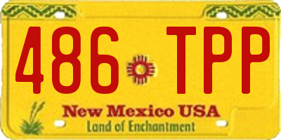 NM license plate 486TPP