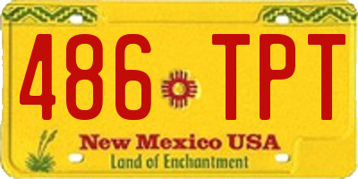 NM license plate 486TPT