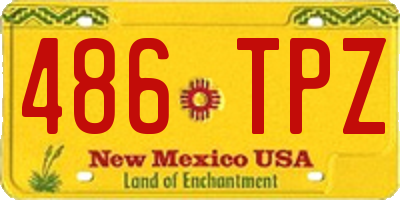 NM license plate 486TPZ