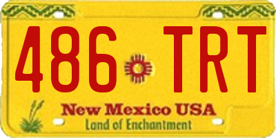 NM license plate 486TRT