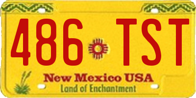 NM license plate 486TST