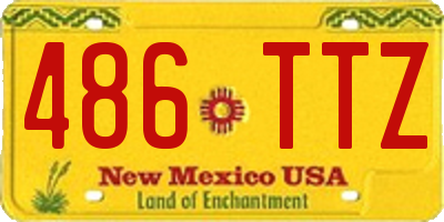 NM license plate 486TTZ