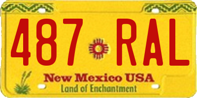 NM license plate 487RAL