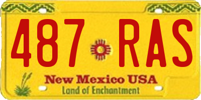 NM license plate 487RAS