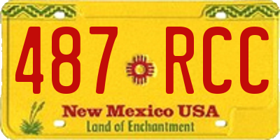 NM license plate 487RCC