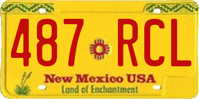 NM license plate 487RCL