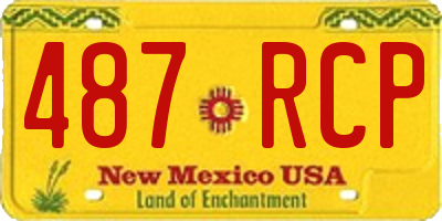 NM license plate 487RCP