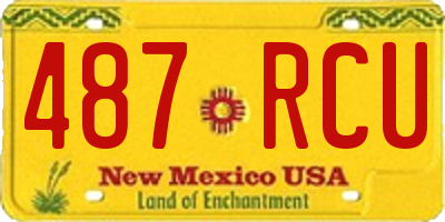 NM license plate 487RCU