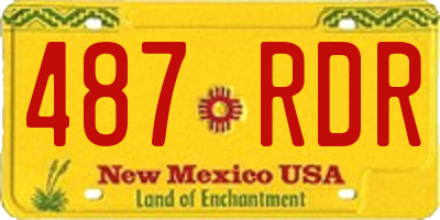 NM license plate 487RDR