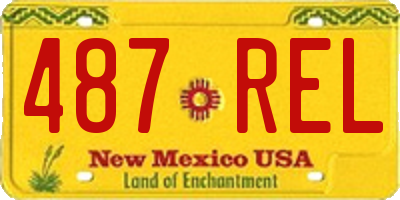 NM license plate 487REL