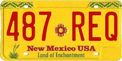 NM license plate 487REQ