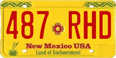 NM license plate 487RHD