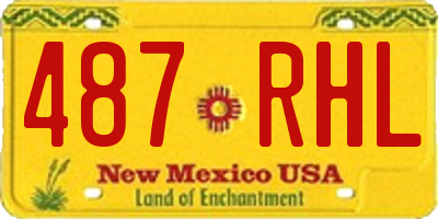 NM license plate 487RHL